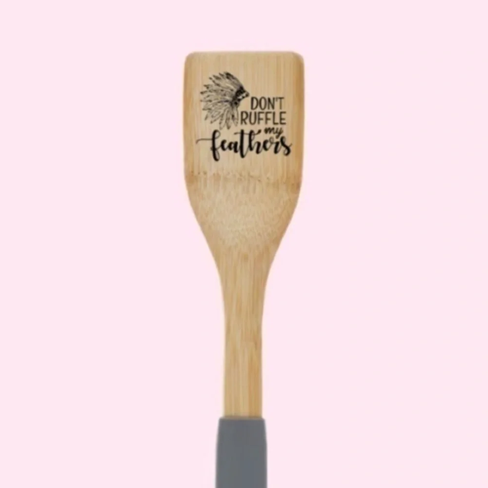 Don’t Ruffle My Feathers Bamboo Spatula